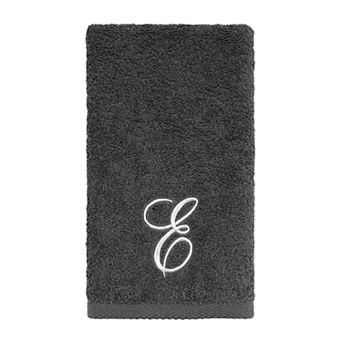 Avanti Premier Silver Script Monogram Fingertip Towel