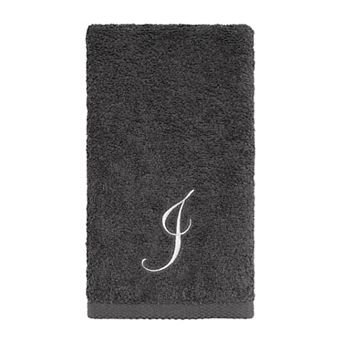 Avanti Premier Silver Script Monogram Fingertip Towel