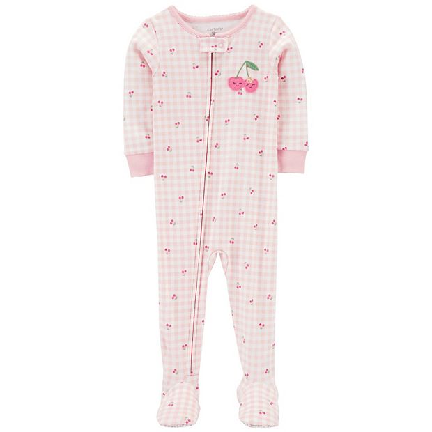 Carters big girl online footed pajamas