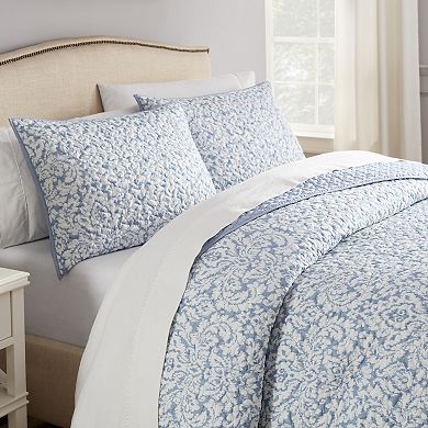Waverly Traditions By Waverly Dashing Damask Quilt Set with Shams