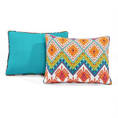 Lush Decor Boho Chevron Reversible Cotton Quilt Set with Shams