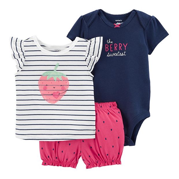 Carter's Baby Girls 3-pc. Short Set