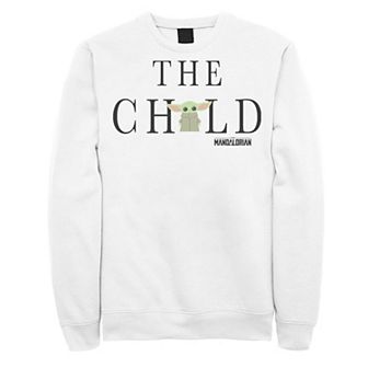 Men's Star Wars The Mandalorian The Child Simple Text Portrait Sweatshirt