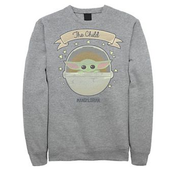 Men's Star Wars The Mandalorian The Child Cute Star Bassinet Sweatshirt