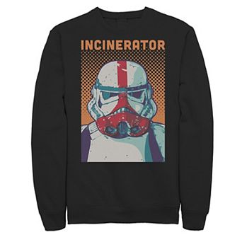 Men's Star Wars The Mandalorian Incinerator Trooper Comic Portrait Sweatshirt
