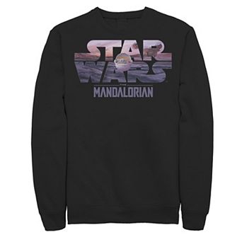 Men's Star Wars The Mandalorian The Child Logo Fill Sweatshirt