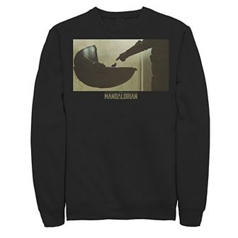 Men's Star Wars The Mandalorian The Child Bassinet Panel Logo Sweatshirt