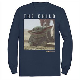 Men's Star Wars The Mandalorian The Child Long Ears Photo Tee