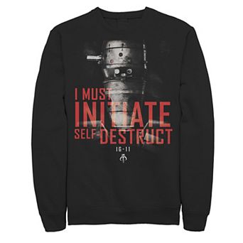 Men's Star Wars The Mandalorian IG-11 Self-Destruct Overlay Sweatshirt