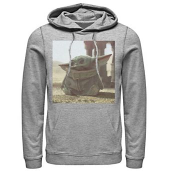 Men's Star Wars The Mandalorian The Child Photograph Hoodie