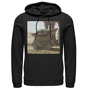 Men's Star Wars The Mandalorian The Child Photograph Hoodie