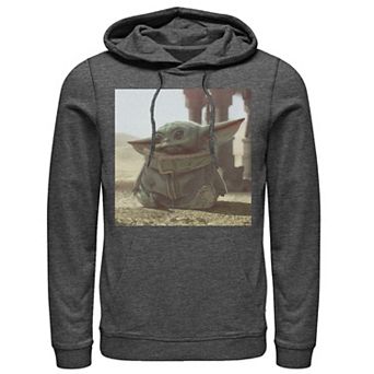 Men's Star Wars The Mandalorian The Child Photograph Hoodie