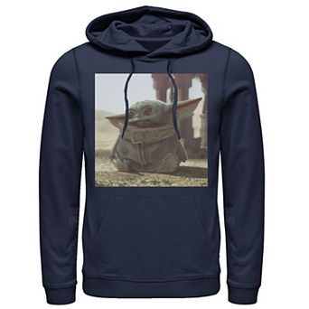 Men's Star Wars The Mandalorian The Child Photograph Hoodie