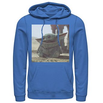 Men's Star Wars The Mandalorian The Child Photograph Hoodie