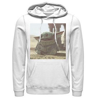 Men's Star Wars The Mandalorian The Child Photograph Hoodie