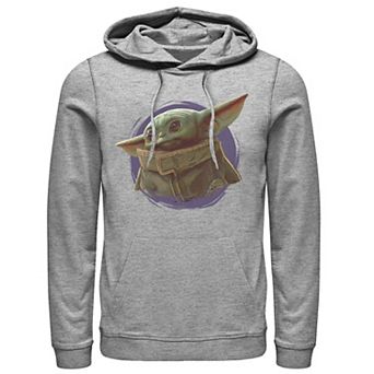 Men's Star Wars The Mandalorian The Child Purple Smoke Hoodie