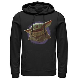Men's Star Wars The Mandalorian The Child Purple Smoke Hoodie
