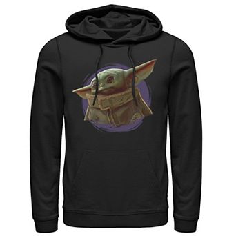 Men's Star Wars The Mandalorian The Child Purple Smoke Hoodie