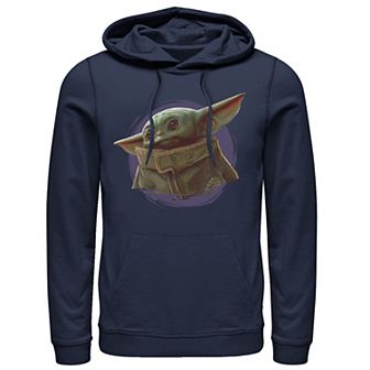 Men's Star Wars The Mandalorian The Child Purple Smoke Hoodie