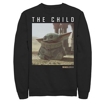 Men's Star Wars The Mandalorian The Child Long Ears Photo Sweatshirt
