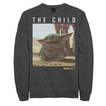 Men's Star Wars The Mandalorian The Child Long Ears Photo Sweatshirt