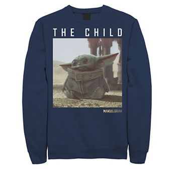 Men's Star Wars The Mandalorian The Child Long Ears Photo Sweatshirt