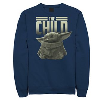 Men's Star Wars The Mandalorian The Child Portrait Sweatshirt