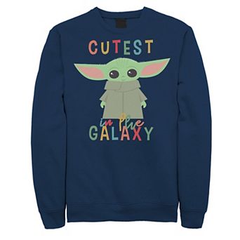 Mens The Mandalorian The Child Cartoon Cutest In The Galaxy Sweatshirt