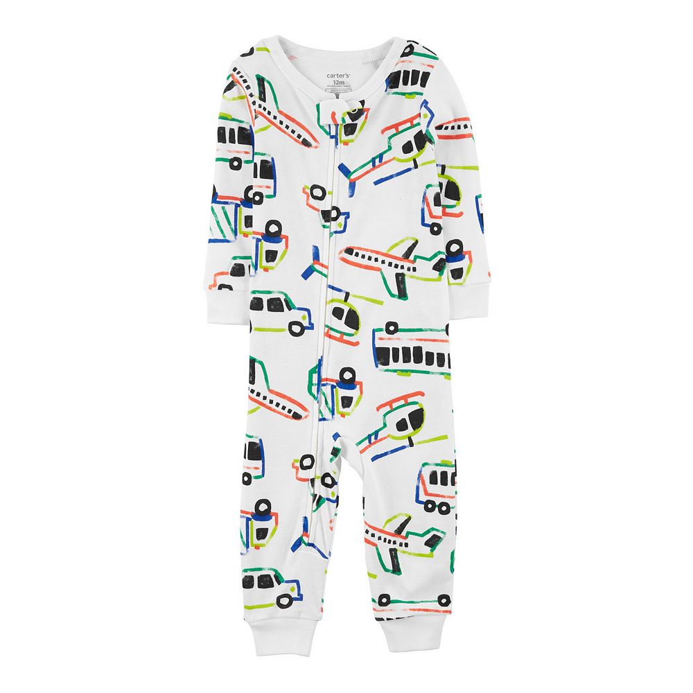 Toddler Boy Carter's Transportation Footless Pajamas