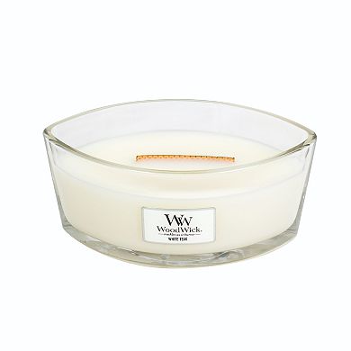 WoodWick White Teak Ellipse 16-oz. Candle Jar