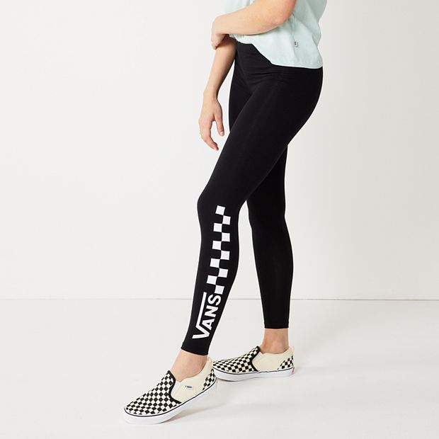 Vans Funnier Times Black/White Checkerboard Leggings Size S