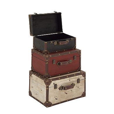 Stella & Eve Farmhouse Storage Trunk 3-piece Set