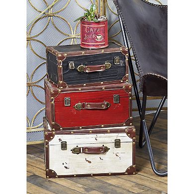 Stella & Eve Farmhouse Storage Trunk 3-piece Set