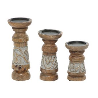 Stella & Eve Country Candle Holder 3 pc Set