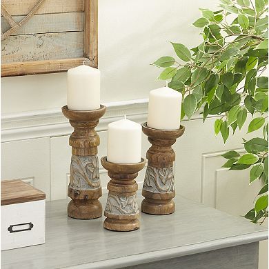 Stella & Eve Country Candle Holder 3-piece Set