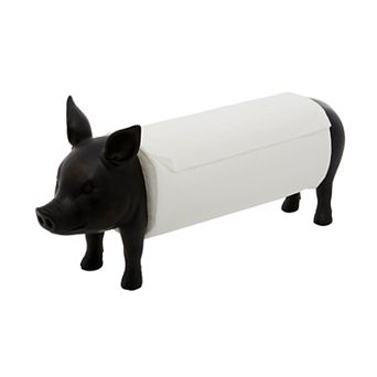Stella & Eve Pig Paper Towel Holder Table Decor