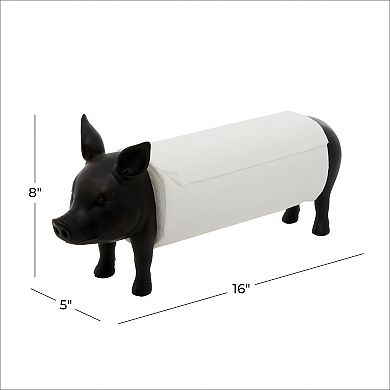 Stella & Eve Pig Paper Towel Holder Table Decor