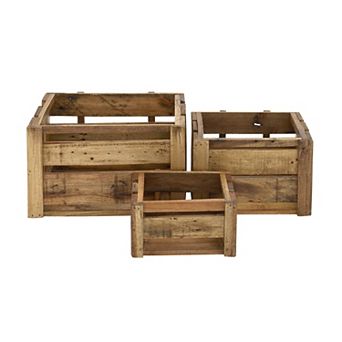 Stella & Eve Farmhouse Storage Basket 3 pc Set