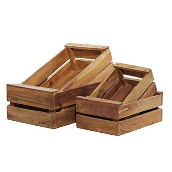 Stella & Eve Farmhouse Storage Basket 4 pc Set