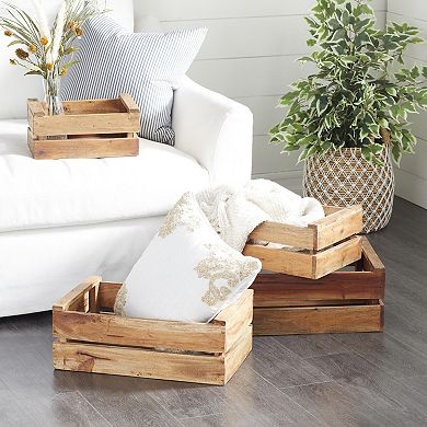 Stella & Eve Farmhouse Storage Basket 4-piece Set