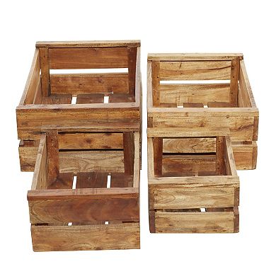 Stella & Eve Farmhouse Storage Basket 4-piece Set