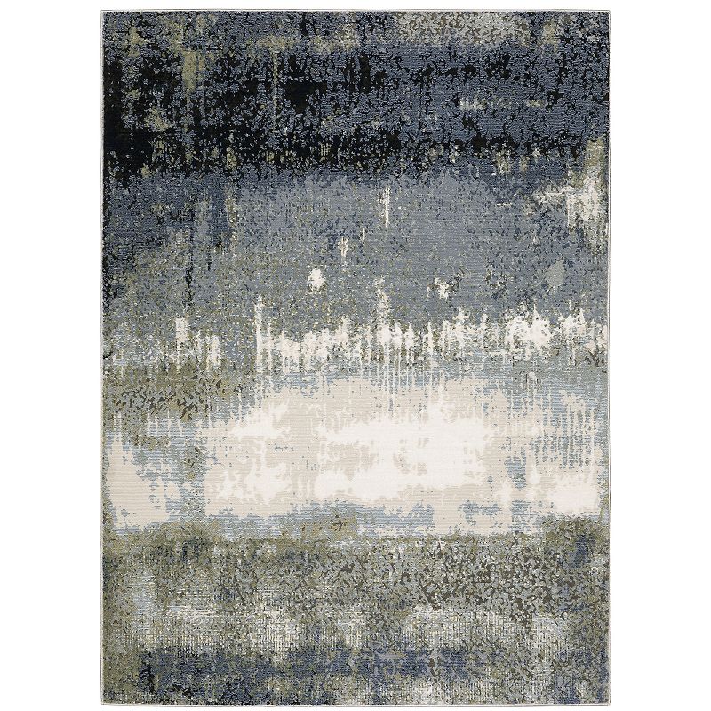 StyleHaven Cameron Electro Contemporary Abstract Area Rug, Blue, 8X11 Ft