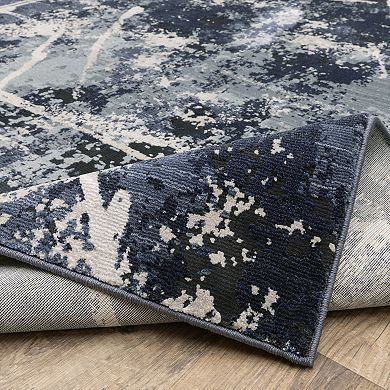 StyleHaven Cameron Crashed Modern Abstract Area Rug