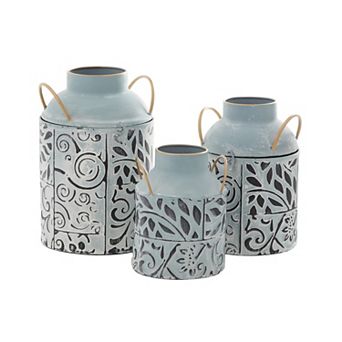 Stella & Eve Iron Vase 3 pc set