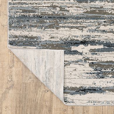 StyleHaven Cameron Distressed Waves Abstract Area Rug