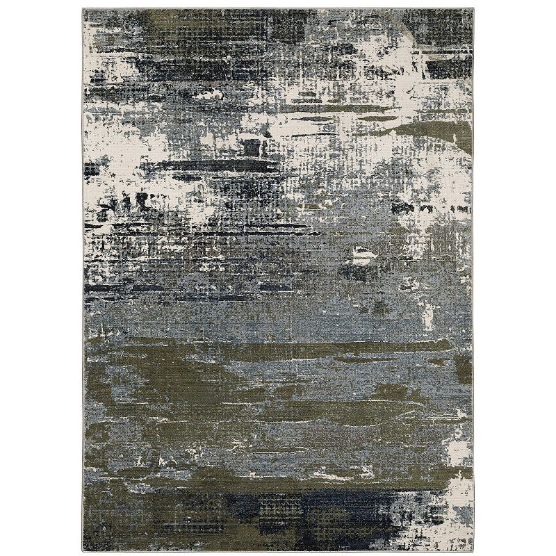 StyleHaven Cameron Contemporary Mix Abstract Area Rug, Blue, 10X13 Ft