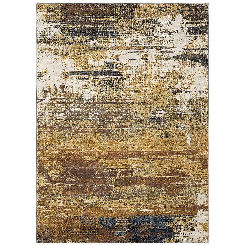 StyleHaven Cameron Contemporary Mix Abstract Area Rug, Yellow, 8X11 Ft