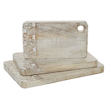 Stella & Eve Wood Cutting Board 3 pc set