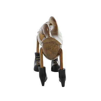 Stella & Eve Duck Wood Sculpture Table Decor