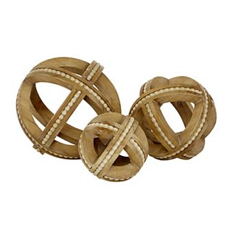 Stella & Eve Wood Sculpture 3 pc set